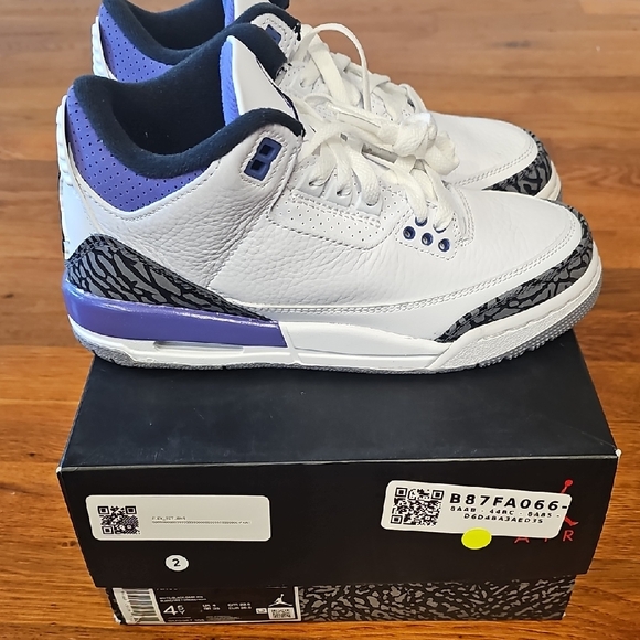 Jordan Other - Jordan Kids White and Purple Sneakers